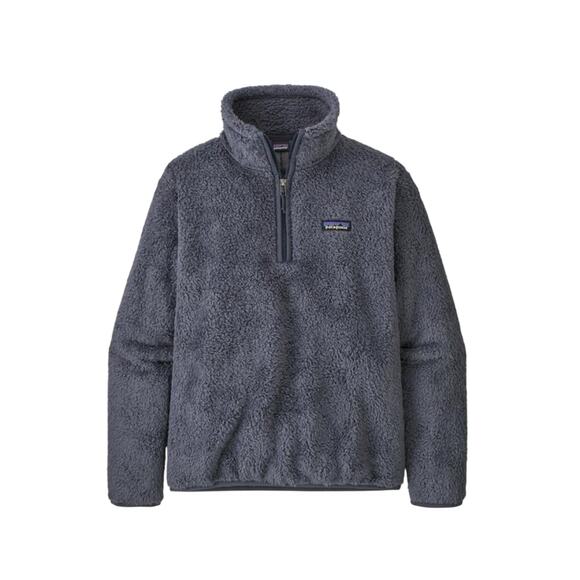 PATAGONIA Women's Los Gatos 1/4 Zip Smolder Blue Gray Small Fleece Coat Pullover - Picture 1 of 11